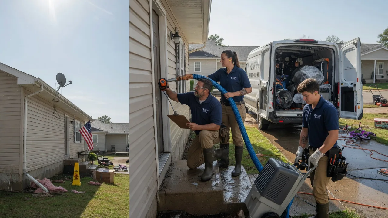 Ceiling Water Damage Restoration in Donnelsville, OH near me